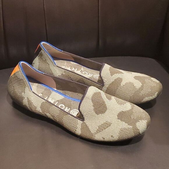 ROTHYS Camo Slip On Flats Loafers - Size 7 - Picture 1 of 9